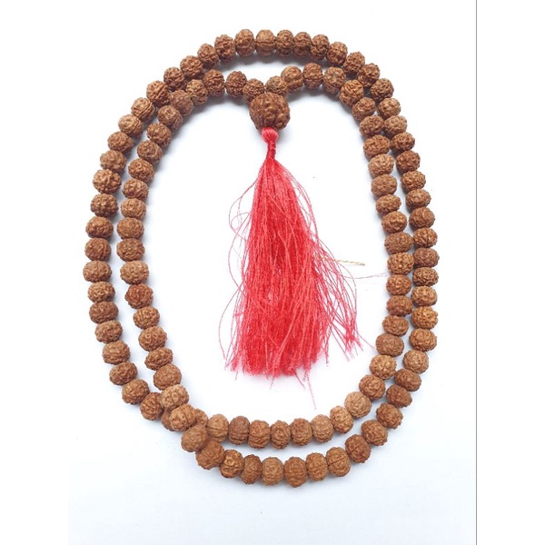 Kalung Ginitri Japamala 108 Original / Rudraksha Kas Bali