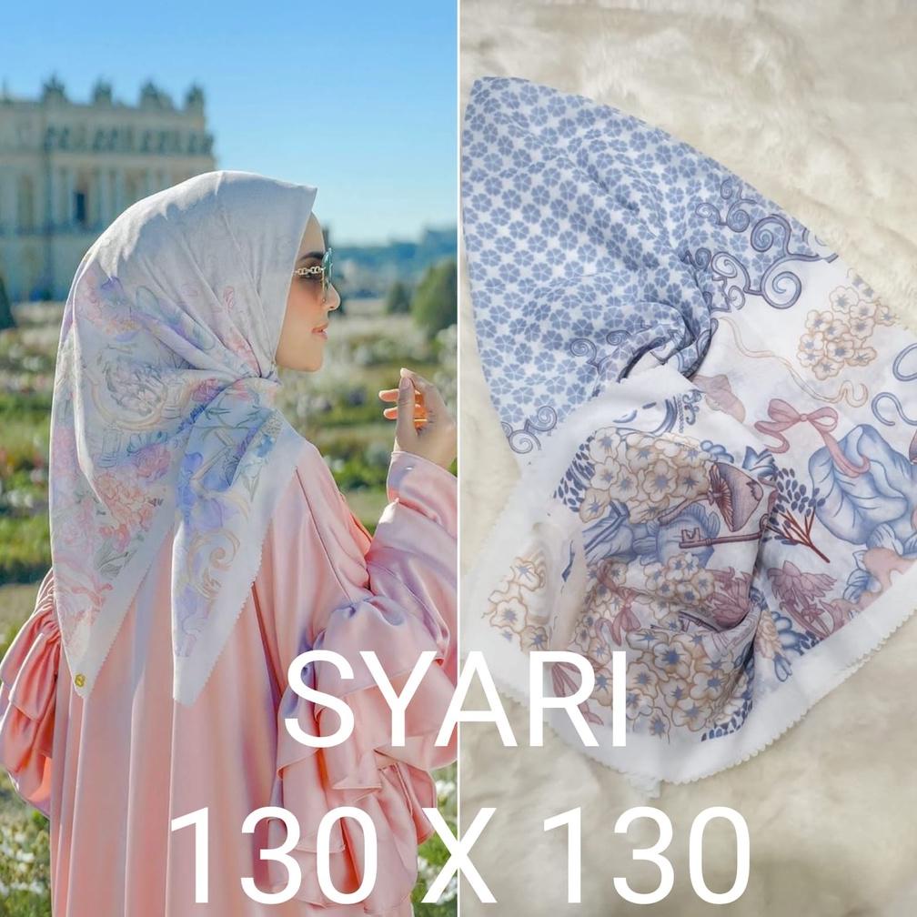 Voal Motif Syari 130 X 130 / Hijab Segi Empat Motif Jumbo 130 X 130 / Jilbab Voal Motif Syari 130 X 130 Part 1 Jam