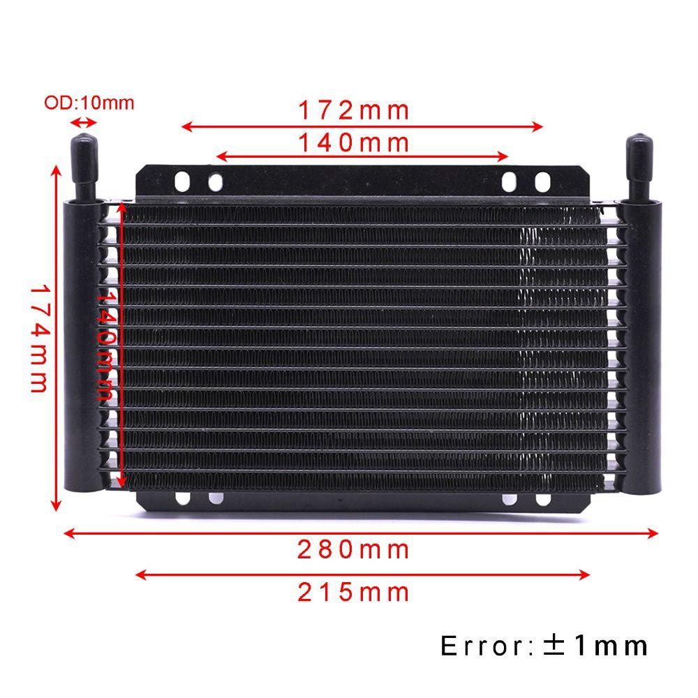 LANFY Transmission Oil Cooler 11 15 20 26 Baris Pengganti Otomatis Manual Alumunium Teletransmission Convertor Rapid Cool Plate