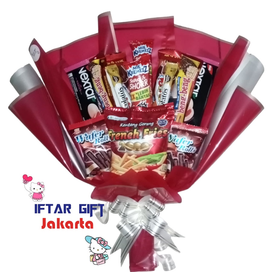 

bucket snack merah