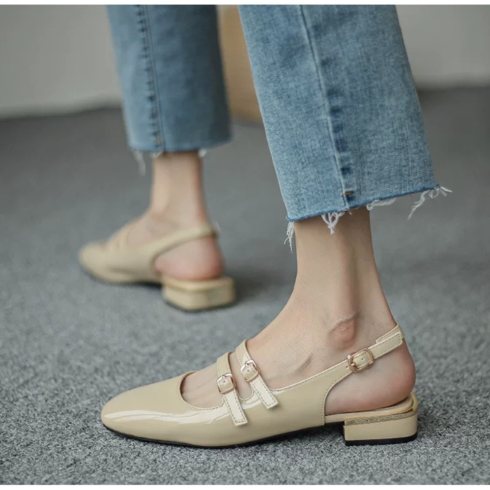 COD BAYAR DITEMPAT!!! 10077 Sandal Wanita Tali Belakang