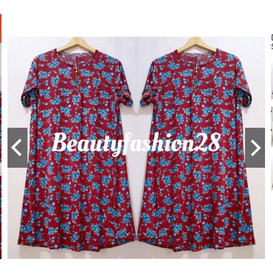 DASTER POLKA MAT JERSEY KOREA SUPER JUMBO LD 120-160 PB 105/DRESS CANTIK KEKINIAN