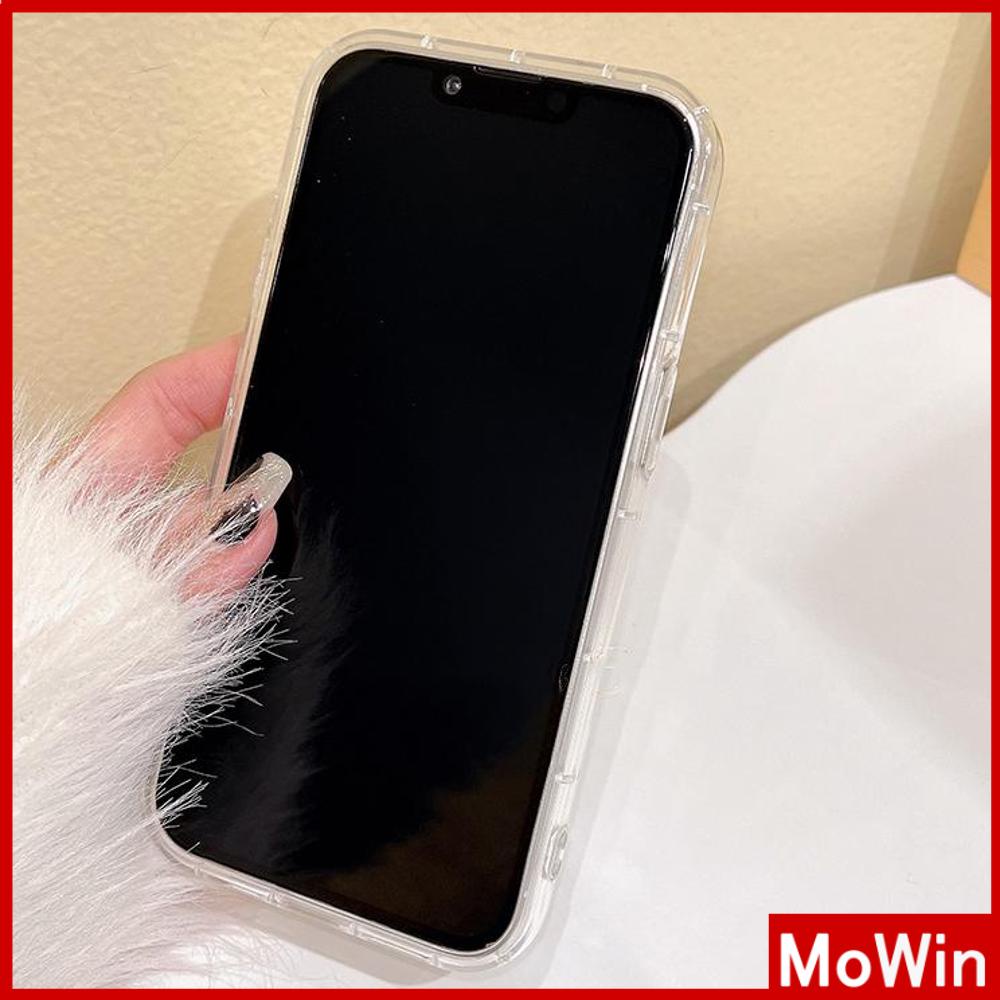 For iPhone 14 Pro Max iPhone Case Clear Case TPU Soft Case Airbag Reinforced Shockproof Brown Cute Bear Compatible with iPhone 13 Pro Max iPhone 12 Pro Max 11 7Plus 6Plus XR xs