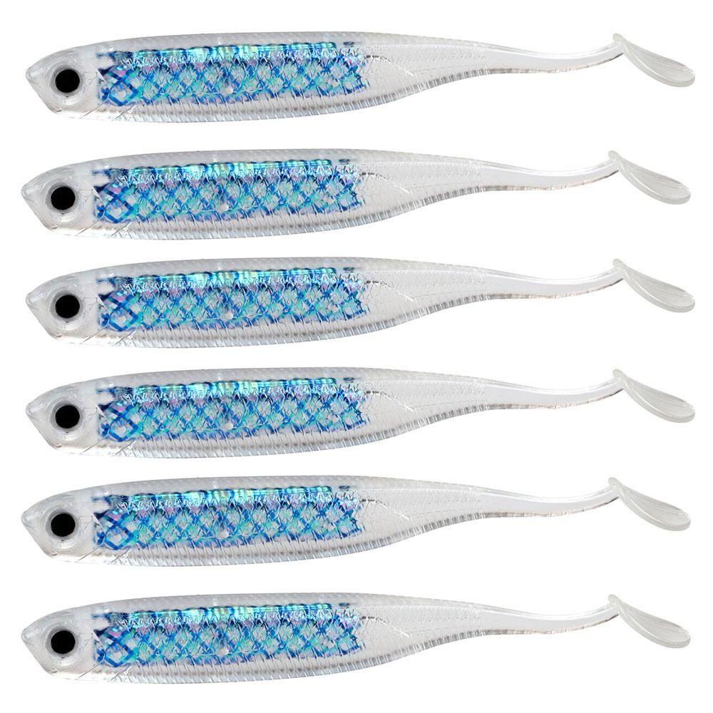 TOP 6pcs/lot Umpan Cacing Pancing Panas Buatan Warna Ganda 80mm/2.2g Capuchin Maggot