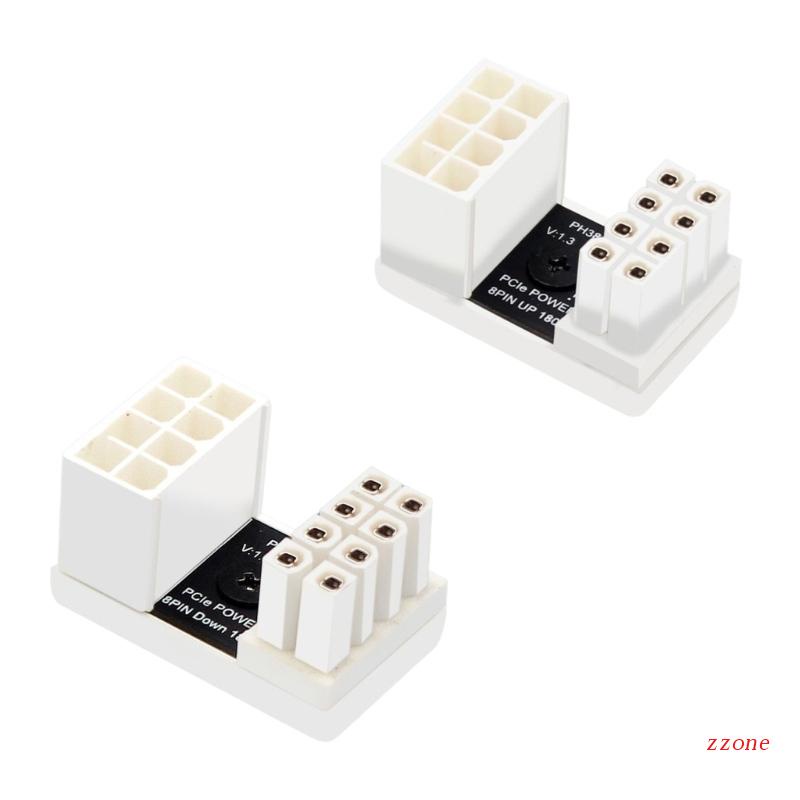 Zzz Konektor Putar U Sudut 180derajat 6P 8Pin Adapter Untuk Kawat Kartu Chassis Desktop