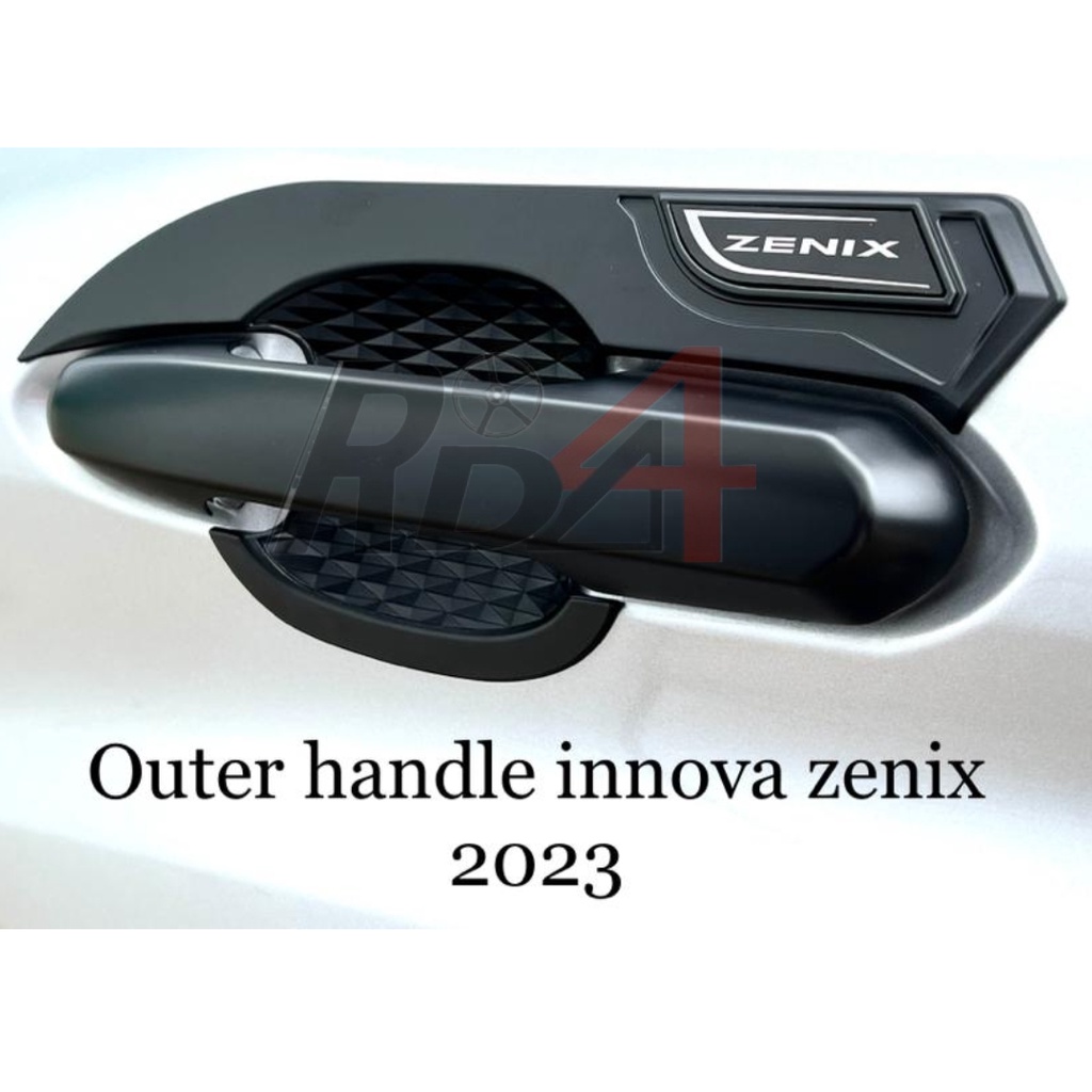 Paket Outer Handle Toyota Innova Zenix 2023 Tank Cover Auter Mangkok Pegangan Pintu Mobil 2024