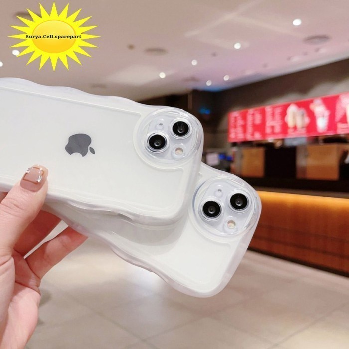 Softcase Gelombang Clear For Iphone X Xs Xr Xs Max 11 11 Pro 11 Pro Max