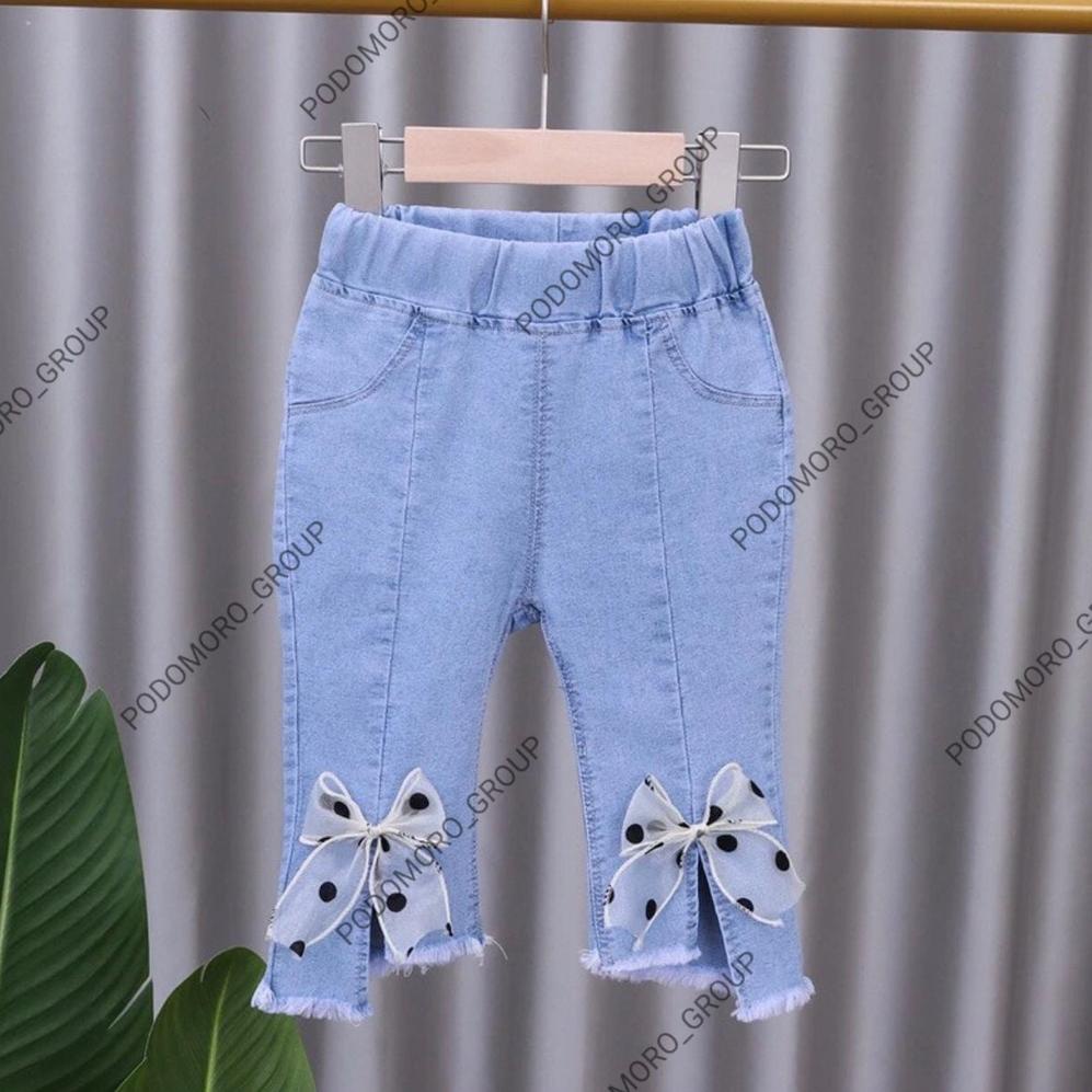 CELANA LEVIS PANJANG IMPORT ANAK CEWEK/ JEANS IMPORT ANAK PEREMPUAN MODEL RAWIS MUTIARA (KODE Q7268)