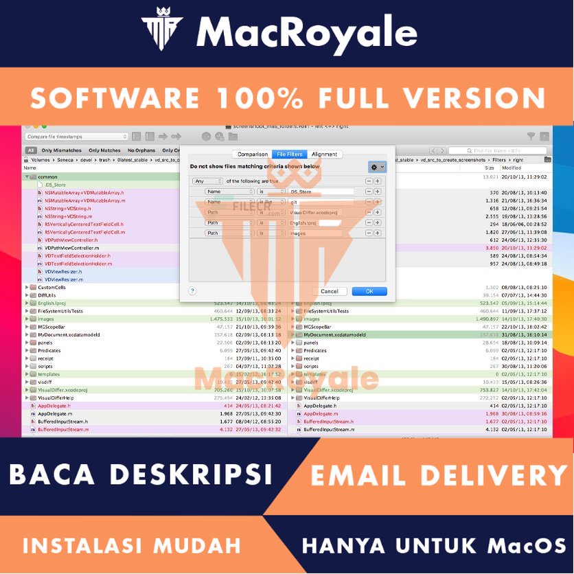 [MacOS] VisualDiffer Full Version Lifetime Full Garansi