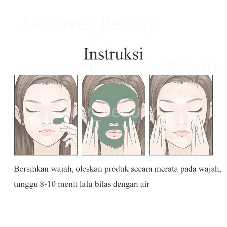 Maigoole Green Tea Clay Mask 100G Masker Wajah