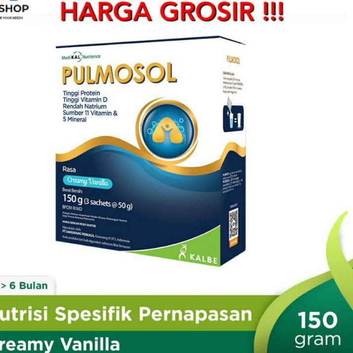 

✳ SUSU PULMOSOL UNTUK PERNAFASAN PARU-PARU 150gr ♞