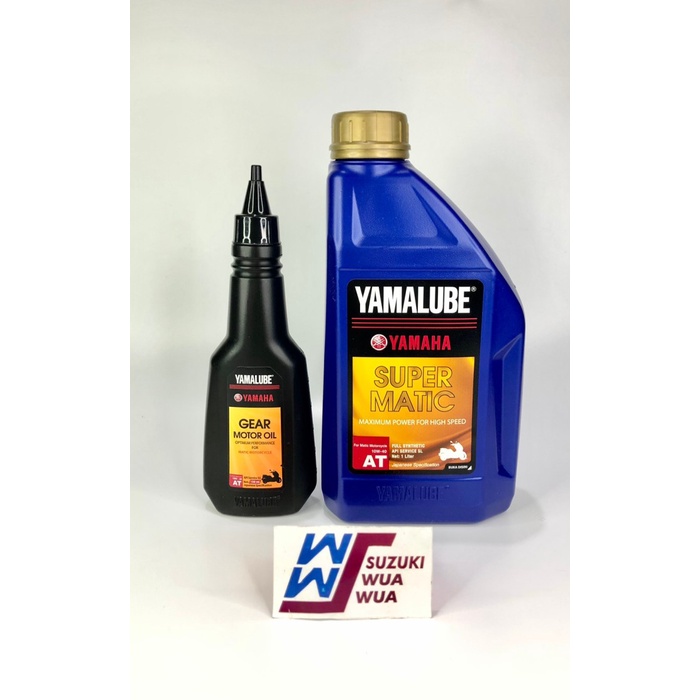 PAKET OLI MOTOR MATIC YAMALUBE SUPER MATIC 1 L + YAMALUBE GEAR 150 ML