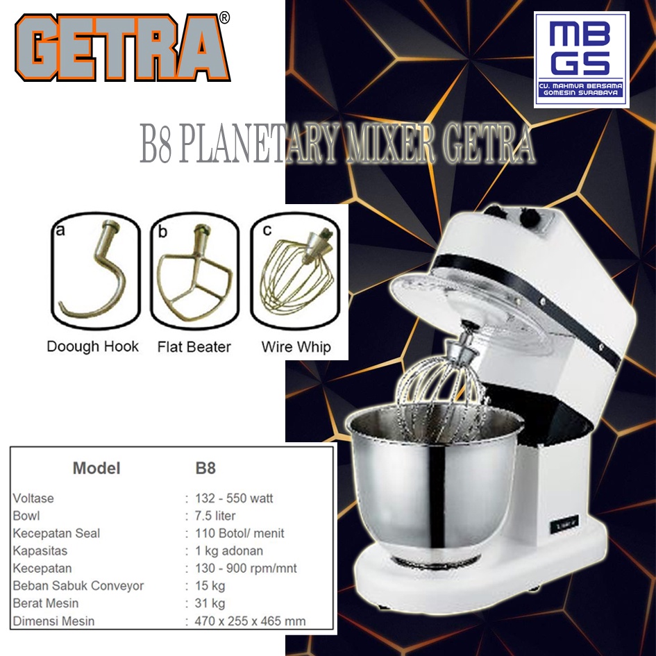 B8 Planetary Mixer Getra