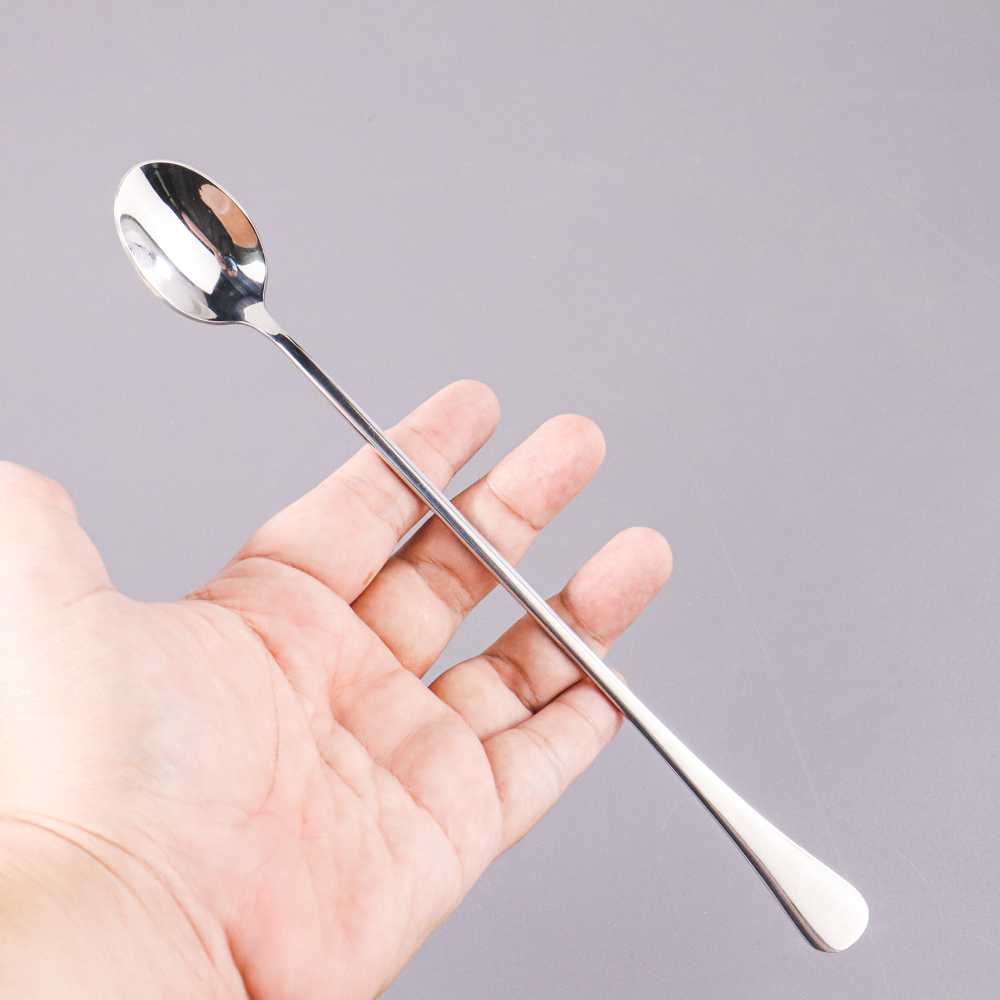 (BISA COD) FTIHSHP Szpoon Sendok Teh Gagang Panjang Tea Spoon Stainless 23.8cm - F80