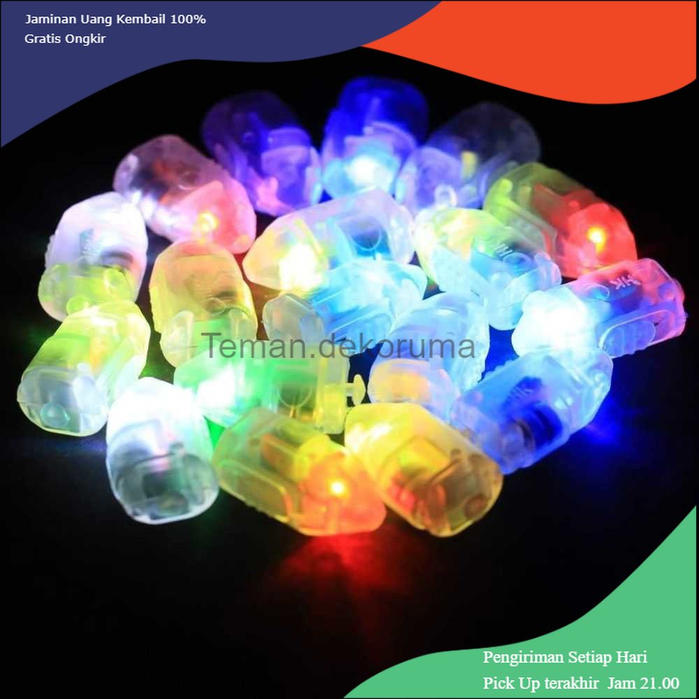 TD - PST WuFang Lampu Balon LED RGB Multifungsi 50 PCS - XX50