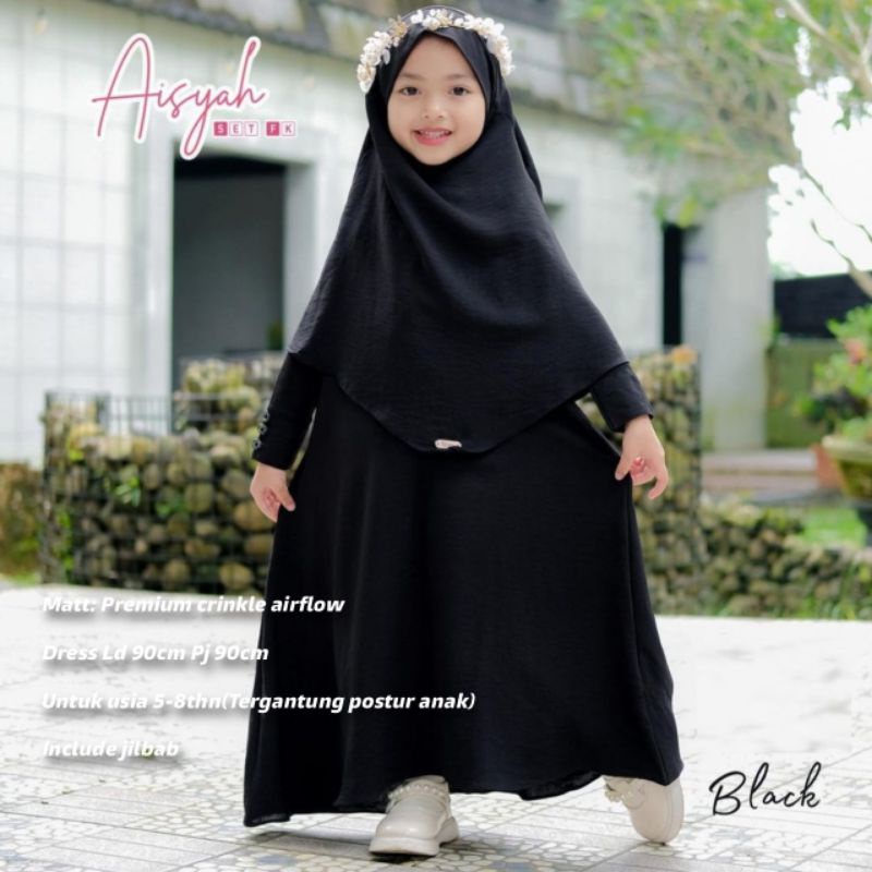 AISYAH  BAJU MUSLIM ANAK PEREMPUAN