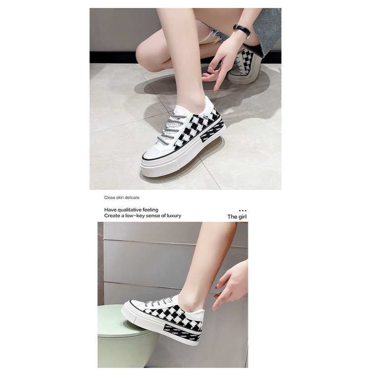 ( AMOUR ) Sepatu Sneakers Wanita Simple Hang Out Santai Premium Import Fashion Korea 5422