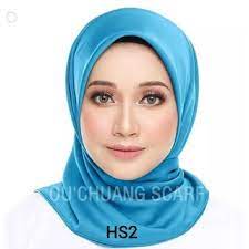 Kerudung Saten Segiempat Bahan Satin Velvet jahit neci | Jilbab Segi empat Satin 105 x 105cm