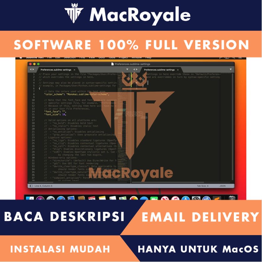 [MacOS] Sublime Text 4 Dev Build 4137 Full Version Lifetime Full Garansi