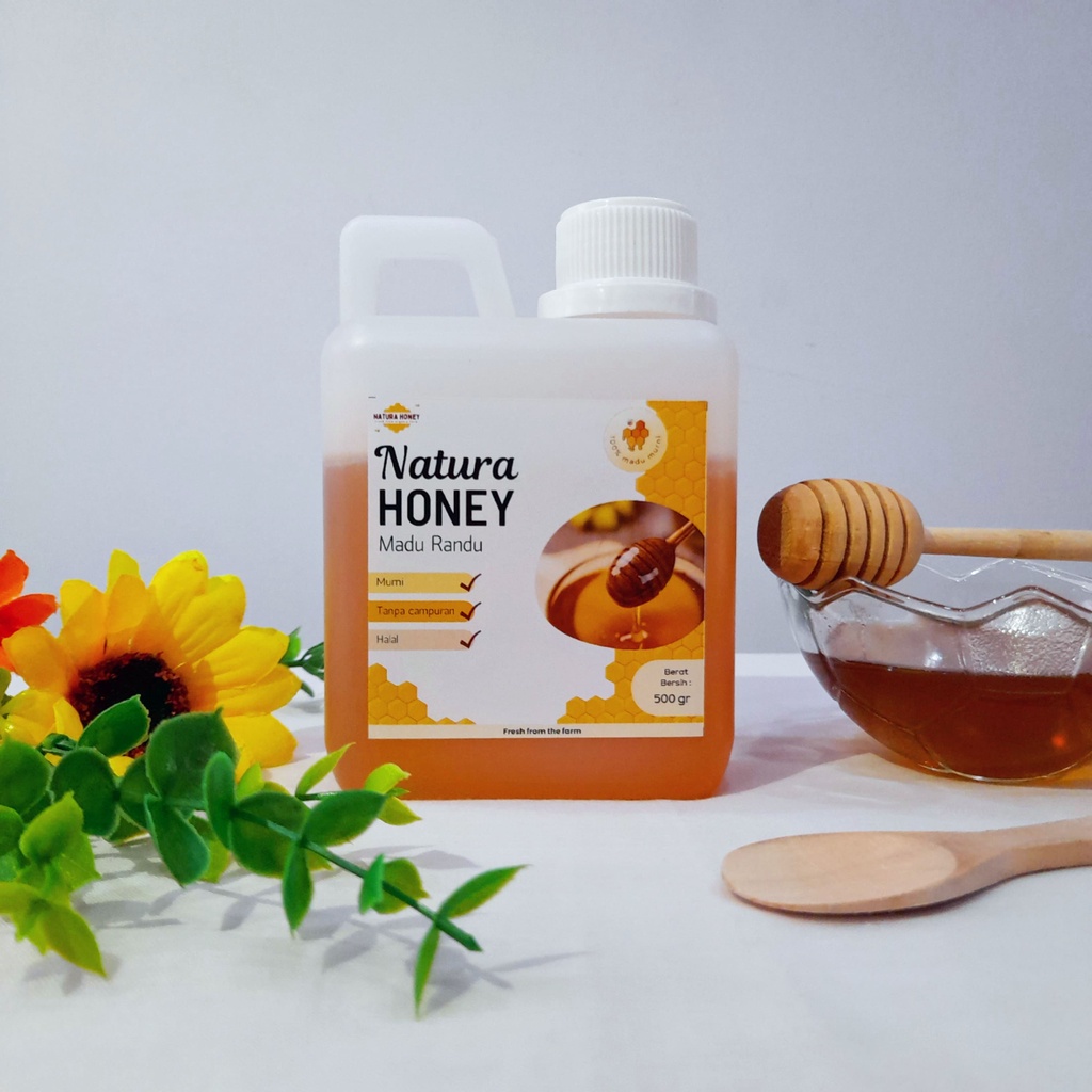 

Madu Randu Asli Tanpa Campuran 100% Nektar 500 gram Jerigen by Natura Honey