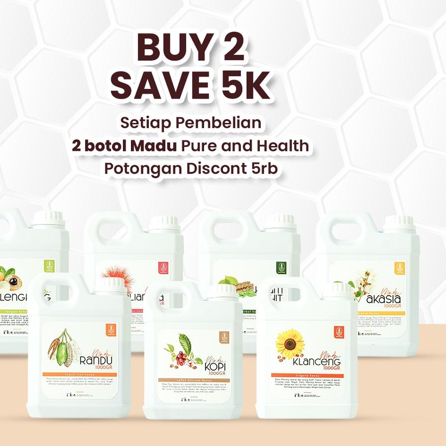 

✻ Asli 1 Kg Murni 100% Akasia Kaliandra Randu Klanceng Natural Honey Raw Honey ✺