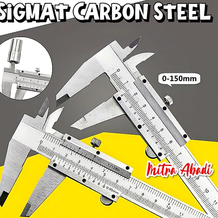 

KodeMm3M7 Sigmat / Jangka Sorong Vernier Caliper Micrometer Carbon Steel