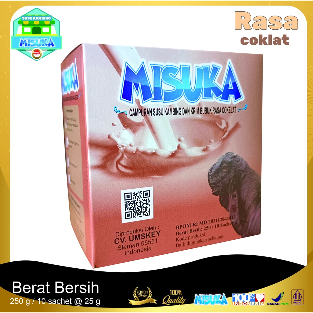 

Susu Kambing Etawa Ber BPOM Halal Rasa Coklat