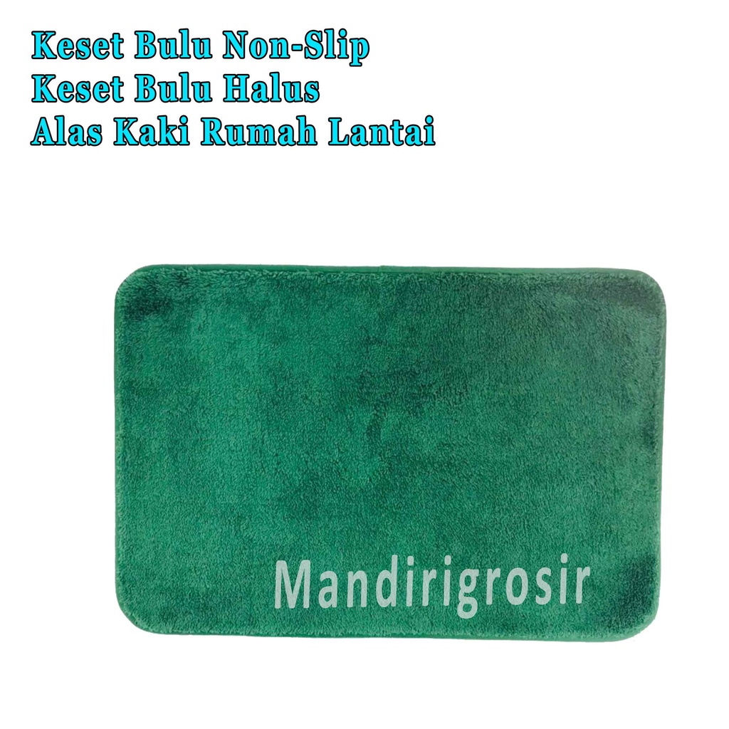 Keset Bulu Halus *Karpet Bulu Non-Slip * Alas Kaki Rumah * Uk.40x60cm