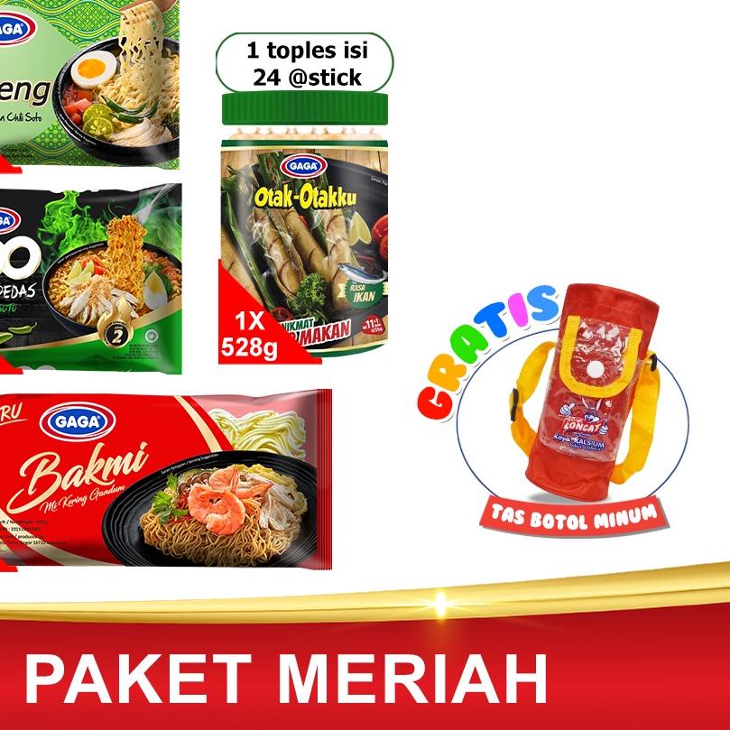 

➽ GAGA Kuah Soto Mie gepeng dan GAGA 100 dan Bakmi & 1 Toples otak otak (GG19) ←
