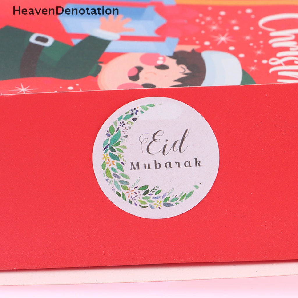 [HeavenDenotation] 60pcs Stiker Kado Dekorasi Ramadhan Eid Mubarak Label Gift Box Segel Sticker HDV