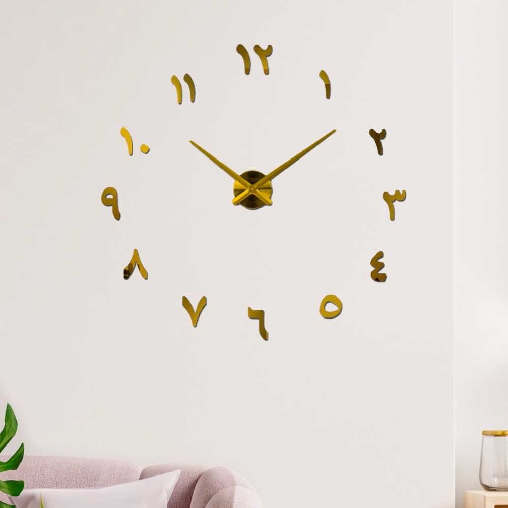 (BISA COD) FTIHSHP  Jam Dinding DIY Giant Wall Clock Quartz 90-100cm - S031