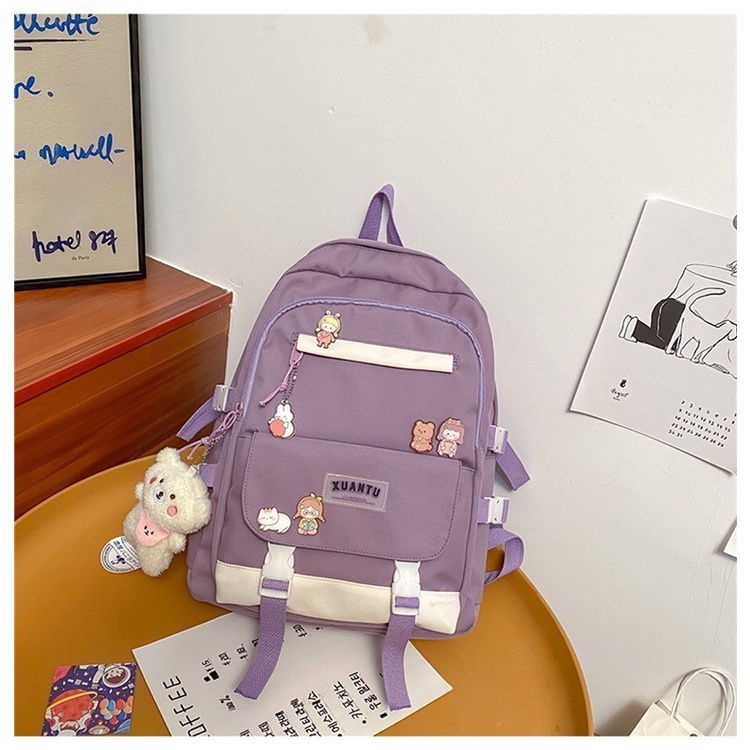 [COD] Tas Ransel Wanita Dewasa Korean Style Ransel Sekolah Traveling Bacpack Anak Remaja Cantik Model Terbaru Tas Punggung Cewek Murah SD SMP SMA