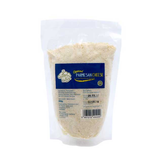 

GREEN VALLEY GRATED PARMESAN BUBUK 200G