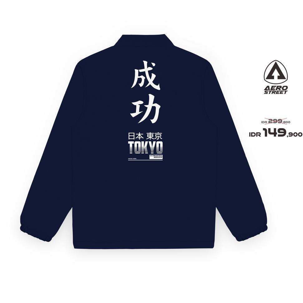 Rekomendasi Aerostreet Coach Jacket Tokyo Navy Jaket DADAA