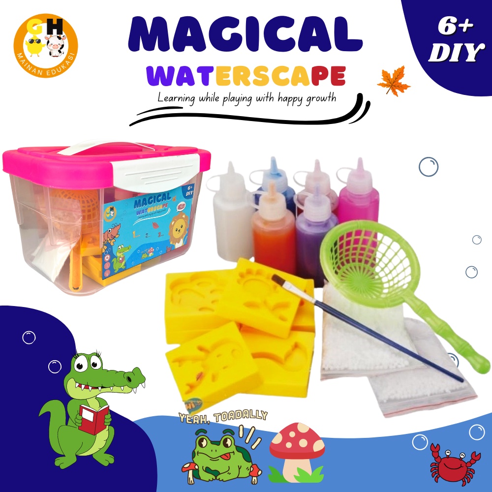 Magical Waterscape Mainan Edukasi Gel Cetakan Jelly Air Ajaib DIY Montessori