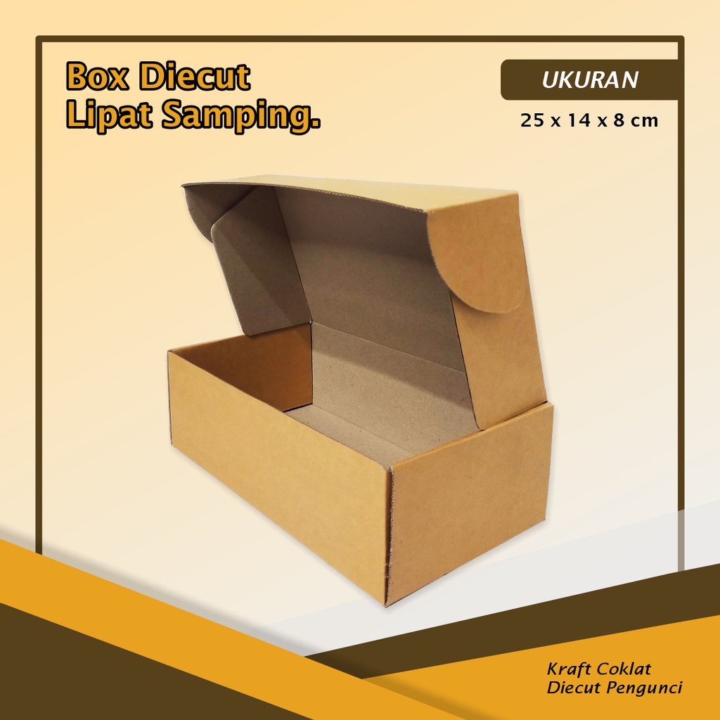 

Kardus/Box DC LS Ukuran 25 x 14 x 8 cm - BoxBaju/BoxHampers/BoxKue/ClothesBox