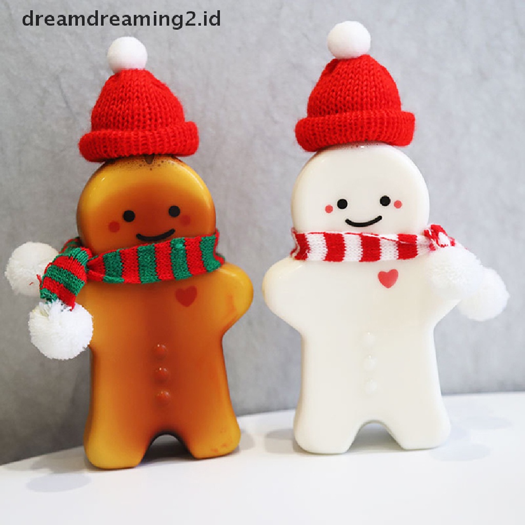 (dream) Cute Gingerbread Man Drinking Cup Shaker Botol Minum Milk Tea Water Bottle.