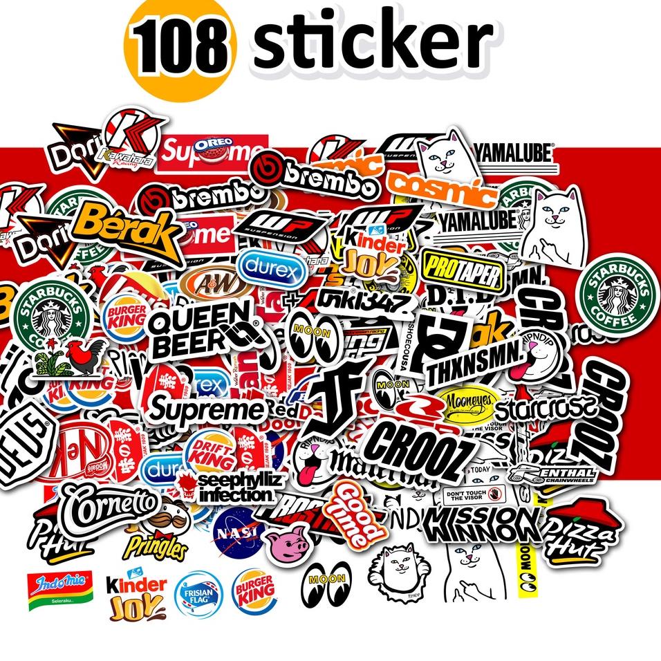 

B33 108 PCS STICKER RANDOM AESTHETIC ANTI AIR UNTUK LAPTOP CASE TUMBLER KOPER HP SERBA MURAH ヴ