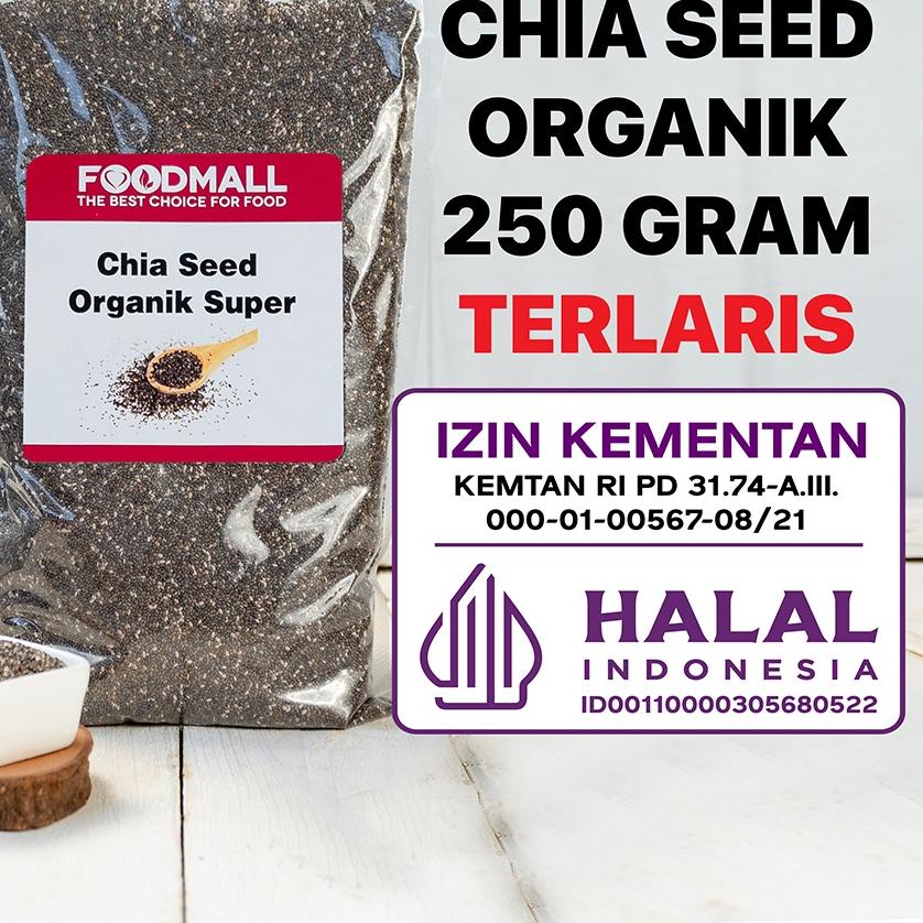 

❂ Organic Chia Seed / Biji Chia 250 Gram Organik ✯