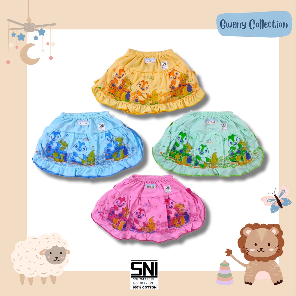 CELANA ROK BAYI RUFFLE CELANA ROK ANAK MURAH (ED)