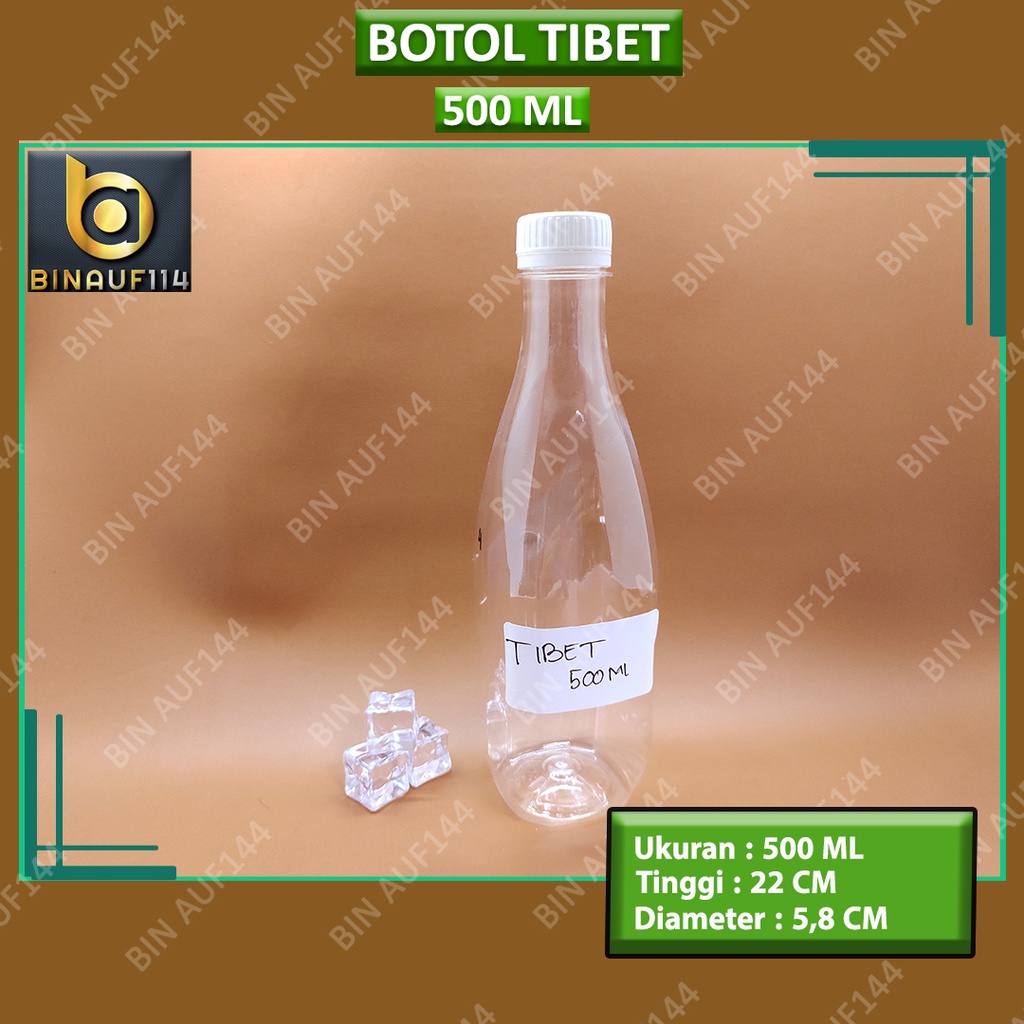 Botol Plastik Tibet 500 ML/ Botol Plastik Binauf114 (Grosir)