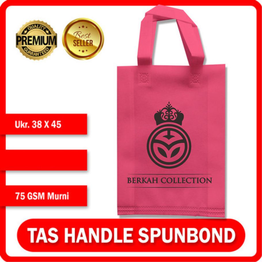 Goodie Bag Custom, Tas Goodie Bag,  Tas Spunbond Sablon, FREE DESAIN