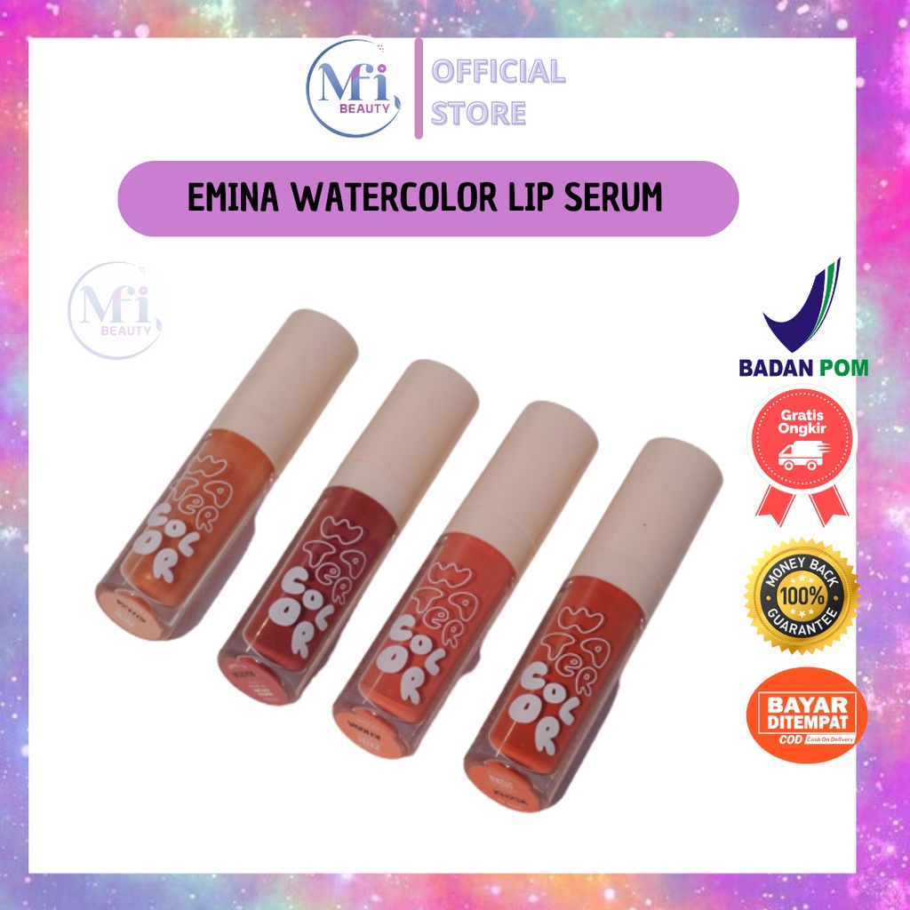 MFI - EMINA WATERCOLOR LIP SERUM 2 GR/ 01 DAWN/ 02 MIST