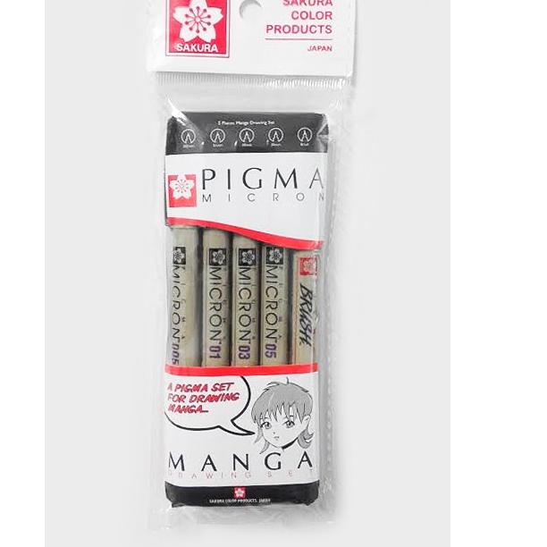 

Sakura Pigma micron Manga Drawing Set Baru