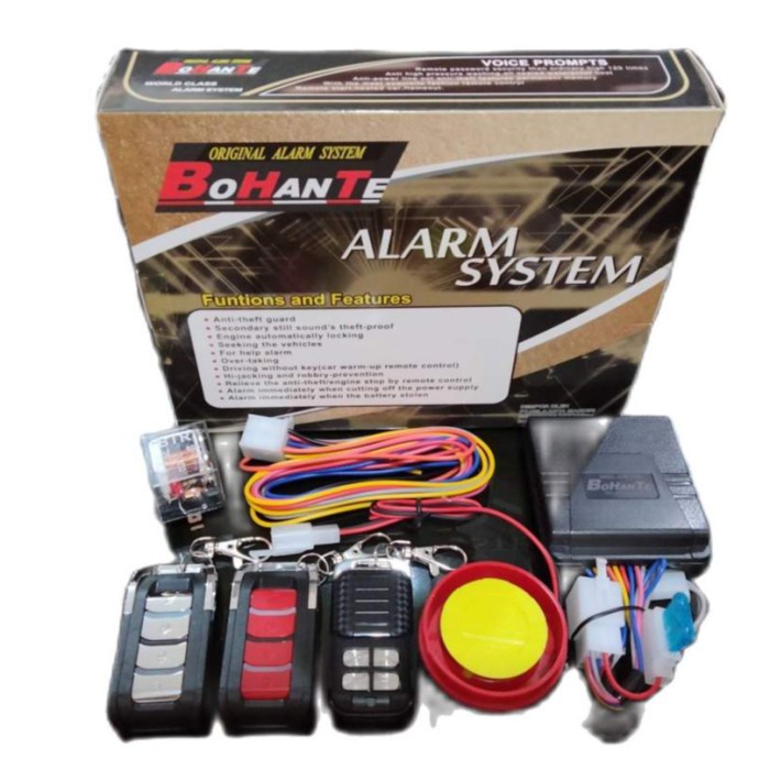 Alarm Bohante Bht Gold B-008 Remote Motor Starter Silent Mode Injeksi