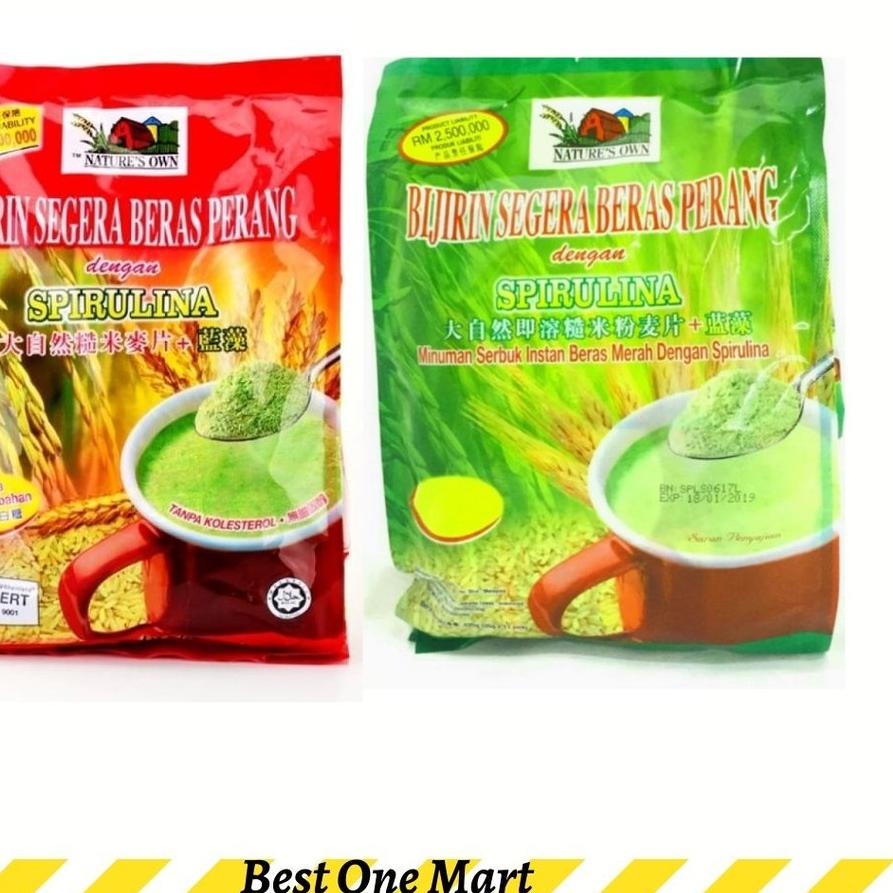

◄ Nature Own Brown Rice Instant Cereal With Spirulina - Sereal Instan Nature's Own ℗
