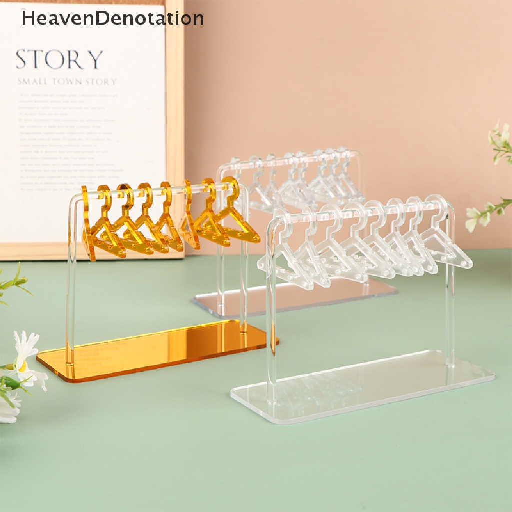 [HeavenDenotation] Kreatif Pribadi Gantungan Baju Bentuk Akrilik Anting Holders Tabletop Jewelry Display Organizers HDV