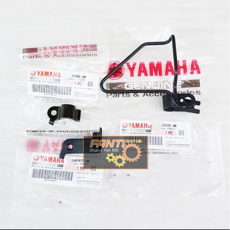 BREKET HOLDER 1DY 3PCS SELANG REM DEPAN YAMAHA JUPITER Z1 PART ORIGINAL YAMAHA