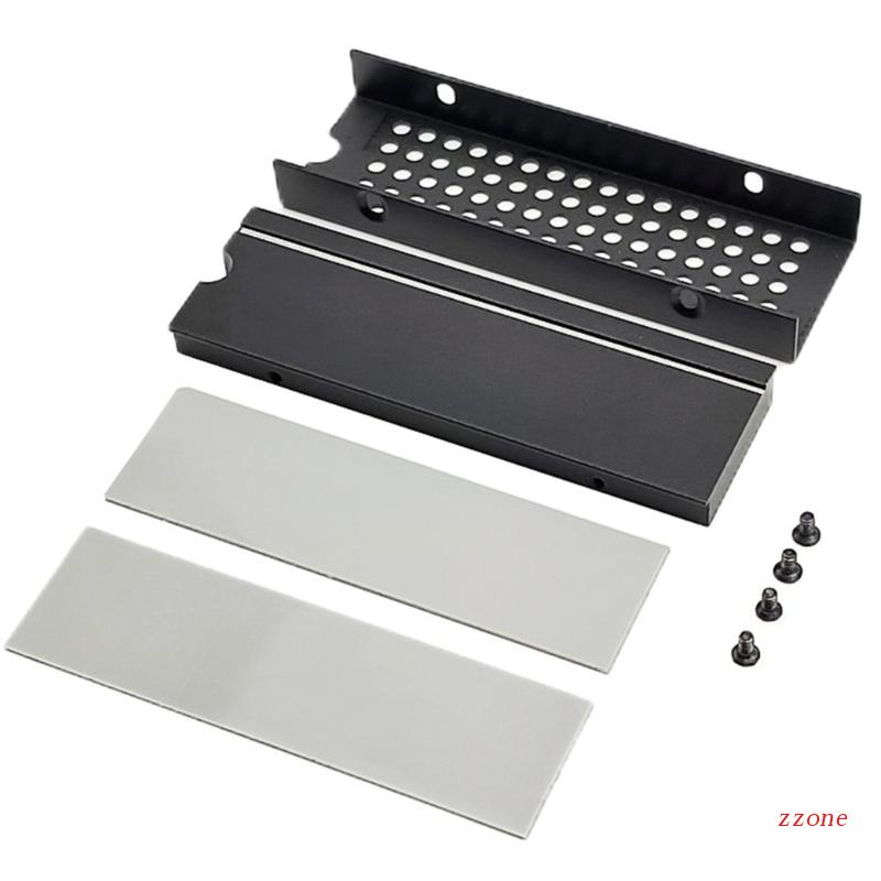 Zzz Konsol Game SSD Cooling Sink Aluminium Radiator M.2 2280 SSD Heat Sink Dengan Thermal Pad Cocok Untuk PS5 Gamepad Cooler S
