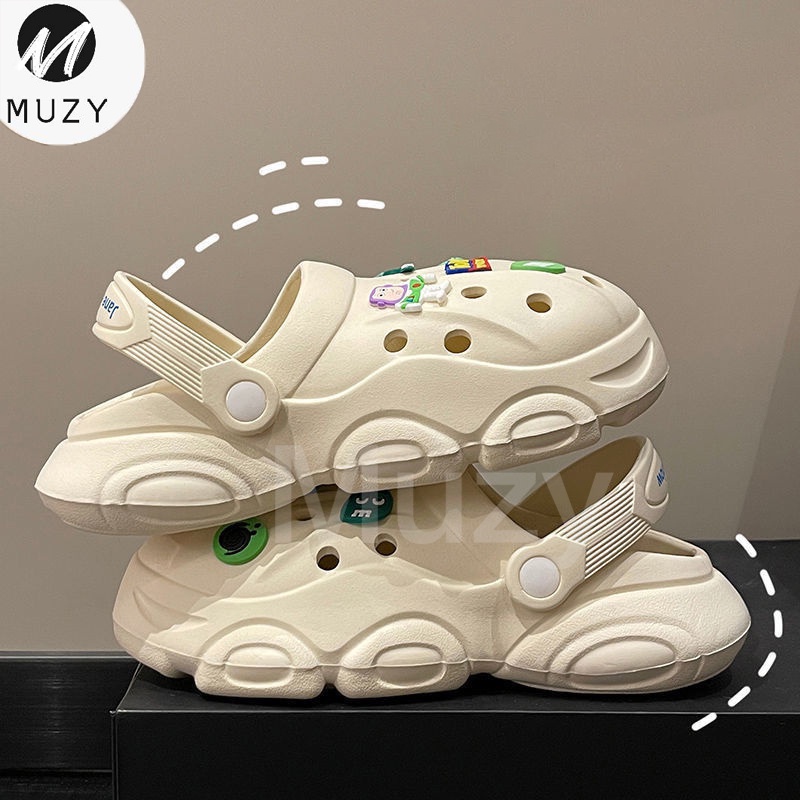 MUZY Sandal Kodok Wanita Sandal Kesehatan Sandal Baim Sandal Fuji Wanita Wedges Platfrom Tebal Kekin